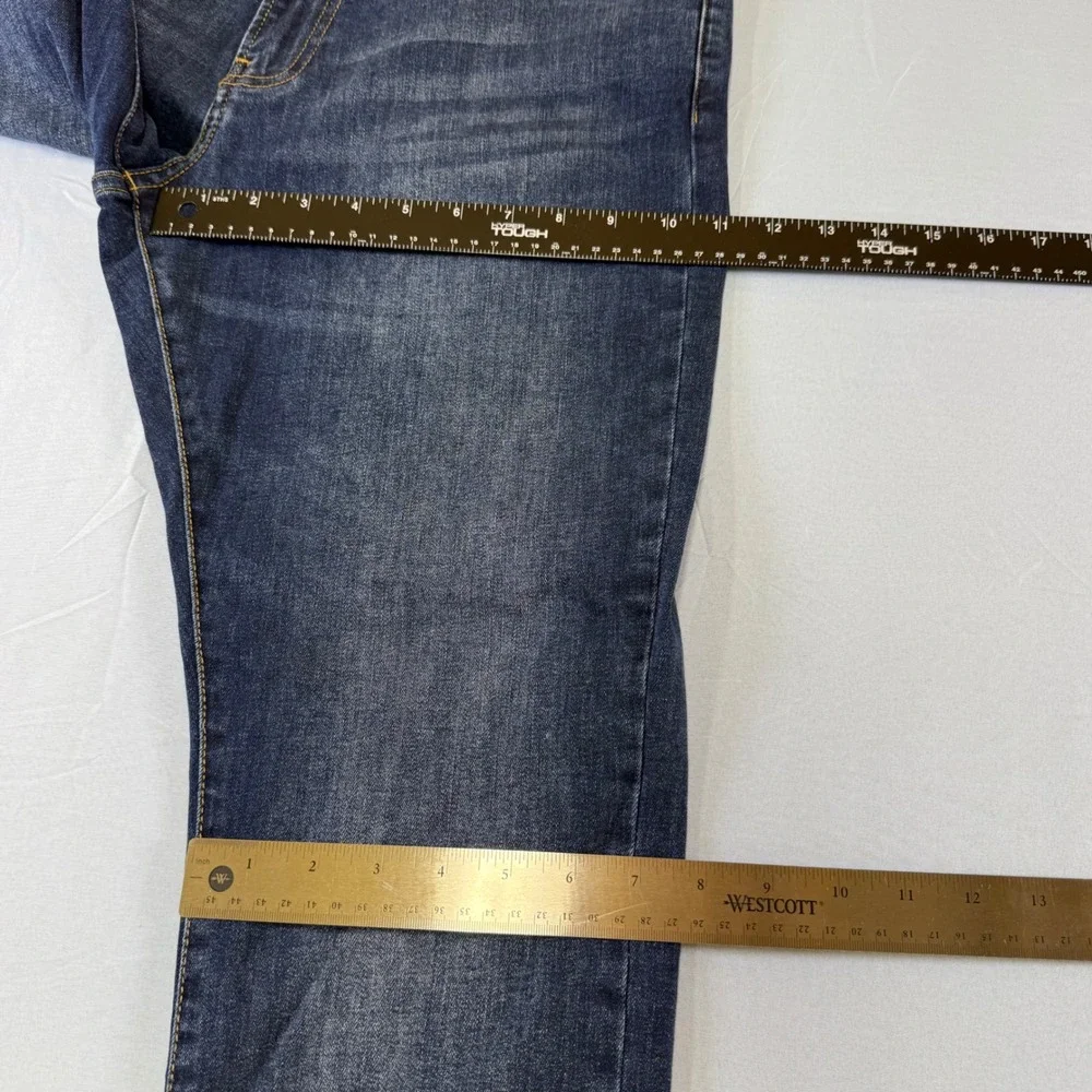 Lucky Brand 121 Slim Straight Mens Jeans 32x30 Dark Wash Blue Stretch Denim